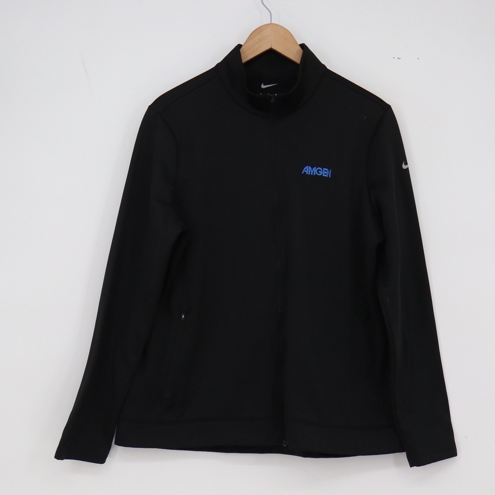 Nike Jacket Womens XL Full Zip Black Amgen 2024 Embroidered Excellent